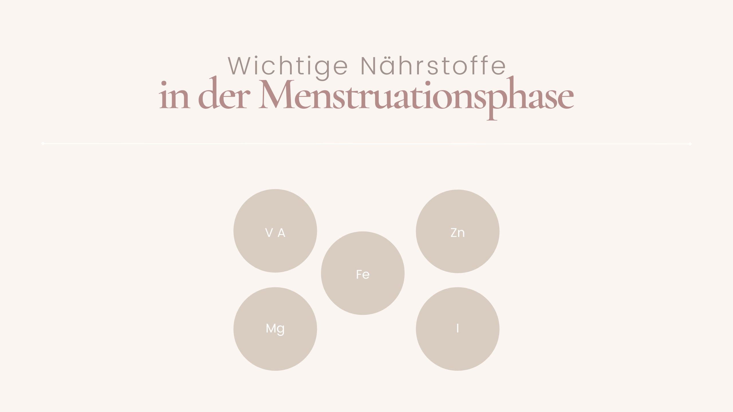 Wichtige Nährstoffe in der Menstruationsphase